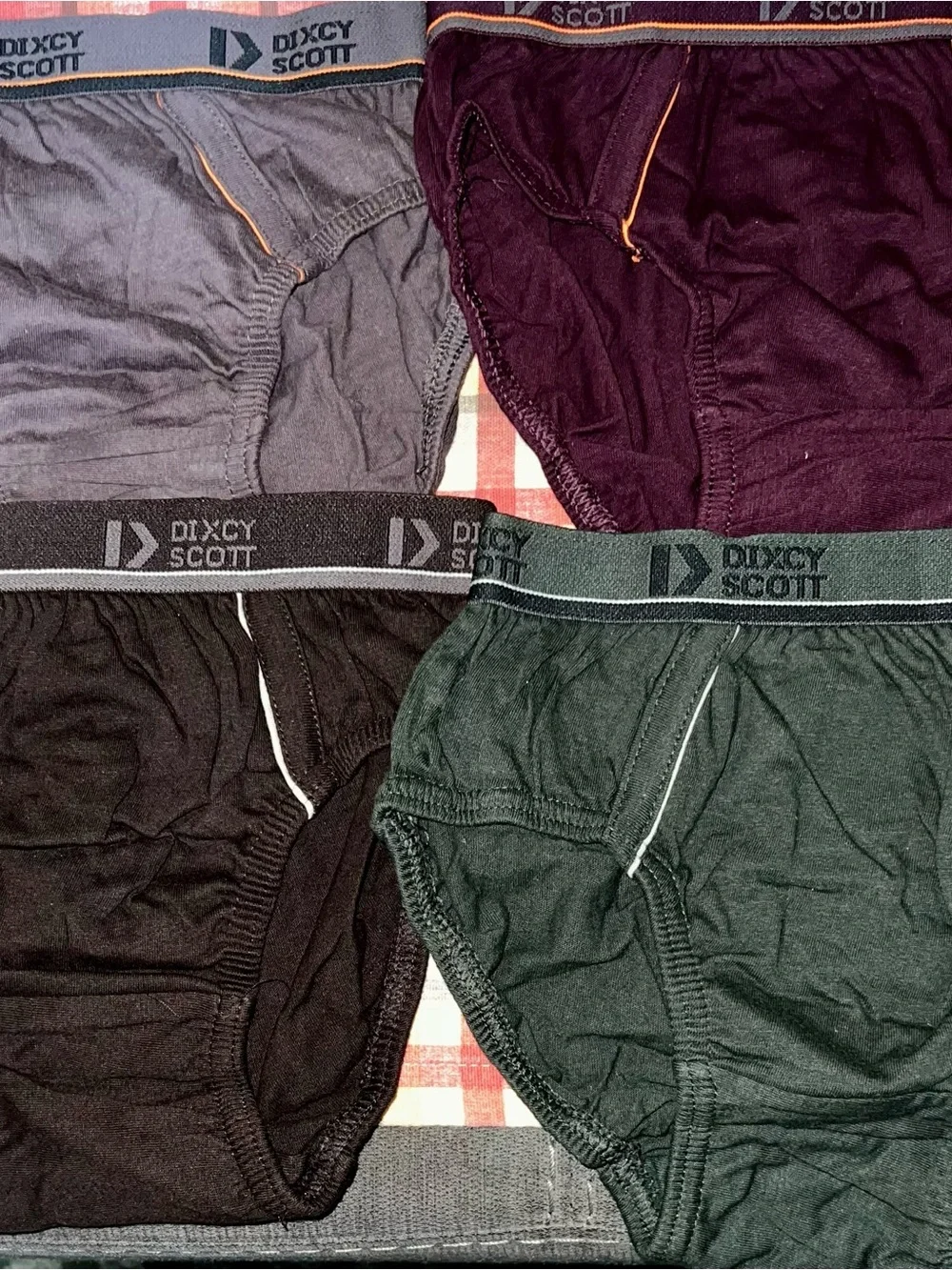 Kids' Black Casual Briefs - 4 Pack with Colored Waistbands